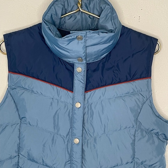 Obermeyer vest down women’s sz medium “Carson” style 14051 retro design blue - Picture 2 of 9